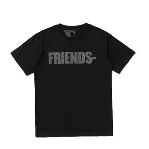 Vente en gros T-shirt personnalisé avec strass Vêtements d'entraînement personnalisés T-shirt à paillettes pour hommes avec strass T-shirt personnalisé avec strass - Product Image 6