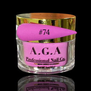 A.G.A # 74 Butter Collection Polvo Acrílico para Uñas, Material con Purpurina y Logotipo Personalizado para Decoración de Uñas, Color Rosa, Número de Modelo - Product Image 1