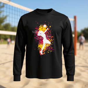 Camiseta de manga larga para atacante de voleibol, diseño deportivo, talla unisex para adultos - Product Image 3
