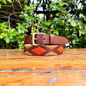 Camel Saffron Vintage Waxy Leather Belt Youth Polo con latón macizo para hebilla Casual Quality Leather Heavy Weight - Product Image 1