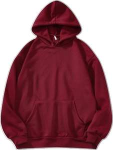 Sweat-shirts à capuche pour hommes grande taille avec MOQ faible 100% coton respirant et lourd uni teint Sweat-shirts à capuche pour hommes - Product Image 2