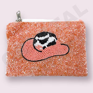 Belle pochette à monnaie multicolore en perles de rocaille Accessoire à la mode avec des caractéristiques uniques - Product Image 5