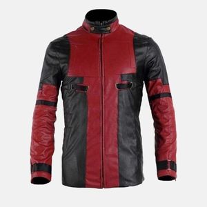 Veste en cuir de costume de Ryan Reynold - Product Image 1