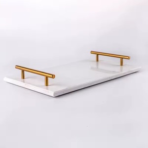 Bandeja de Servicio Decorativa Hecha a Mano Ecológica de Cristal y Metal, Apta para Lavavajillas, a Bajo Precio, Nueva Llegada - Product Image 2