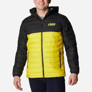 Winter Classic Stand Collar Waterproof Windproof <b>Thick</b> Quilted Hooded Long Front Logo Garment Dyed <b>Jacket</b> - Product Image 5