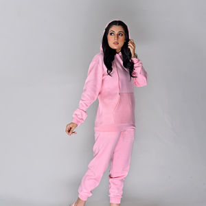 Ensemble survêtement jogging personnalisé 100% coton lourd uni en gros, vêtements d'entraînement, survêtement 2 pièces, streetwear pour femmes - Product Image 6