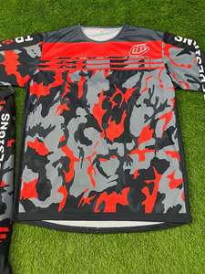 Vêtements de sport personnalisés en gros, maillot de course de motocross, impression par sublimation, respirant, coupe-vent, séchage rapide, course automobile moto - Product Image 4