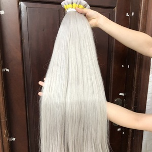 Couleur argentée en vrac Qualité supérieure Extensions de cheveux humains Cheveux raides vietnamiens Vente en gros Paquets en vrac Vendeurs de cheveux vierges - Product Image 2
