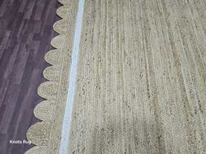 Alfombras de yute hechas a mano de primera calidad Alfombras anudadas a mano diseño moderno y color personalizar tamaño disponible - Product Image 3