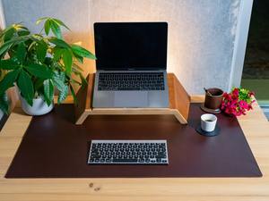 Premium Genuine <b>Leather</b> <b>Desk</b> <b>Mat</b> Office Pad Non Slip Durable Smell Proof Luxury Smooth for Professional Setup LDM-0182 - Product Image 2