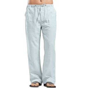 Pantalon de jogging pour homme, qualité supérieure, design personnalisé, nouvelle tendance, coupe décontractée, pantalon de yoga et de course, 100% lin, léger, haute qualité - Product Image 1