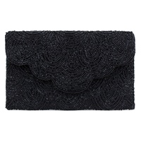 Nuevo Bolso de Mano y Bandolera con Cuentas para Mujer de Brazeal Studio, Diseño Geométrico Plegable, Cadena Personalizable, Cierre de Cremallera