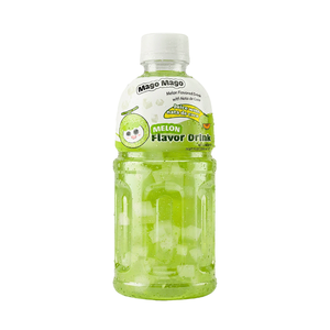 Boisson au jus de melon amusante avec gelée de noix de coco moelleuse, bouteille PET 320ml, vente en gros OEM/ODM, boisson tropicale au vrai melon et Nata de Coco - Product Image 1