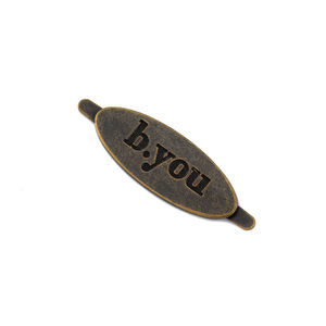 Étiquette de logo métallique personnalisée pour sacs, sacs à dos, badge de marque avec lettres en relief, directement de l'usine - Product Image 3