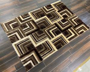 Alfombra Adiva de Alta Calidad, Tejida a Máquina, de Pelo Largo, Rectangular, Jacquard, de Poliéster Turco, para Sala de Estar, Dormitorio - Product Image 5