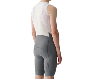 Cuissard de cyclisme ajusté pour homme Sprint Sports, gris et blanc, respirant, anti-humidité, en Spandex et Polyester 220g, tailles XXS-6XL - Product Image 3