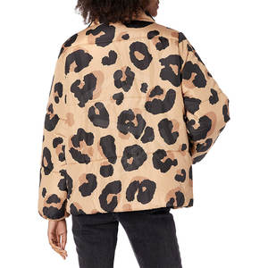 Chaquetas Acolchadas de Satén Modernas para Mujer, Ropa de Invierno, Forro de Piel, Impermeables, Transpirables, con Estampados, Cálidas y Casuales - Product Image 2