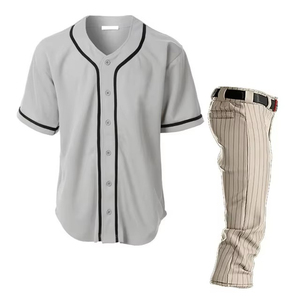 Uniformes de baseball pour adultes à sublimation personnalisée Kit d'uniforme de baseball en polyester 100% Forfait grande taille pour l'équipe d'uniformes de softball - Product Image 2