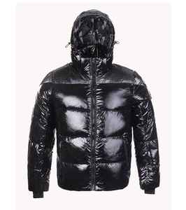 Haute qualité hommes mode nouveau Design hiver Denim couture doudoune rembourrage chaud en gros bulle Bomber veste - Product Image 3