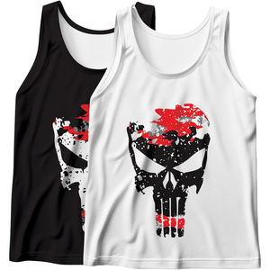 High Quality Custom Men Summer Scoop Neck Tank Top Knit Gym Workout Muscle <b>Undershirt</b> Premium Eco-Friendly Quick Dry Embroidery - Product Image 2