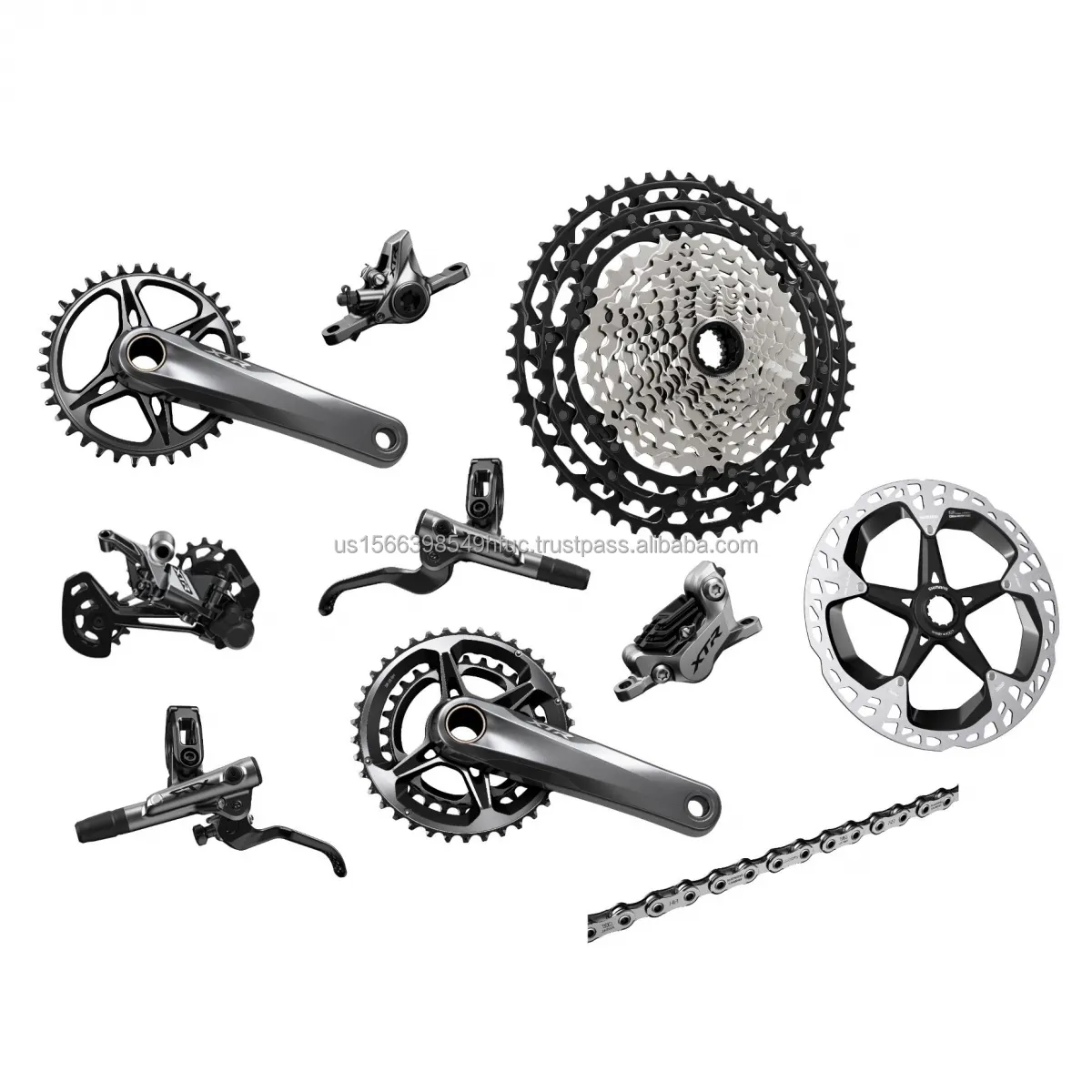 完全なパーツとアクセサリーを備えた新しいグループセットバイクMTBShim-anos XTR M9100 1x12Sマウンテンバイクグループセットの割引オファー