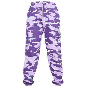 Pantalones Cargo de Algodón para Mujer, Diseño de Diseñador Famoso, Pantalones Deportivos de Cintura Alta con Estilo Apilado - Product Image 6