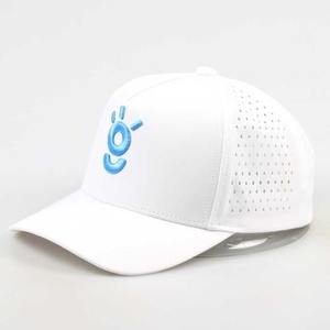 Casquette de golf personnalisée à 5 panneaux, imperméable, 100 % acrylique, avec logo en relief, bordure en corde et trou découpé au laser, réglable, haute qualité, OEM/ODM - Product Image 2
