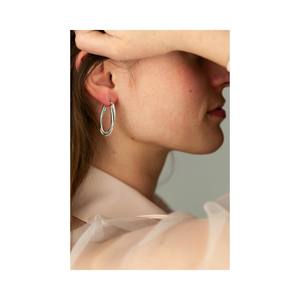 Pendientes de Aro Dea Senia al por Mayor de Alta Calidad, Oro Blanco, Cristales Blancos, Chapado en Oro de 18K, Plata de Ley 925 - Product Image 3