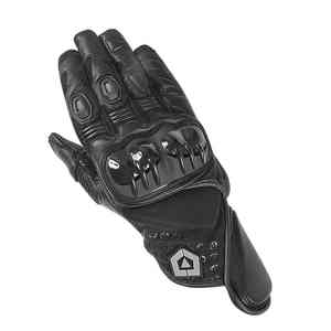 Gants de moto de course sportifs en peau de mouton véritable, respirants, à écran tactile, avec fermeture éclair sur toute la longueur des doigts, vente en gros - Product Image 1