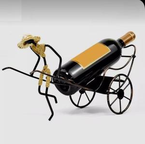 Premium 6 Bottles Plating <b>Wine</b> Bottle Holders <b>Standing</b> Type <b>Wine</b> Display Shelves Black Coated Iron Wire <b>Wine</b> Storage <b>Rack</b> - Product Image 2