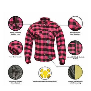 Vêtements professionnels pour motards, hommes et femmes, en flanelle, personnalisés, imperméables, % coton, ignifuges, anti-UV, respirants, séchage rapide - Product Image 6