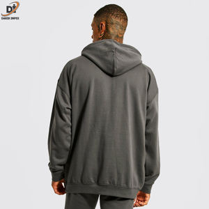 Vêtements pour hommes Ensemble deux pièces surdimensionné personnalisé polaire à capuche Survêtements Fabricant vente en gros - Product Image 3