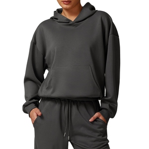 Classique femmes sweats à capuche pull Design doux chaud polaire intérieur confortable décontracté ajustement pour tous les jours Streetwear - Product Image 5
