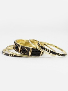 Ensemble de bracelets en verre et en laiton parfaitement faits à la main, ensemble de bracelets indiens pour femmes, à la mode de l'inde - Product Image 3