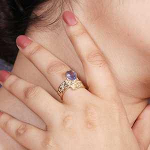 มาใหม่แหวนชุบทอง18K ชุบทอง18K แหวนชุบทองเงินสเตอร์ลิง925 - Product Image 3