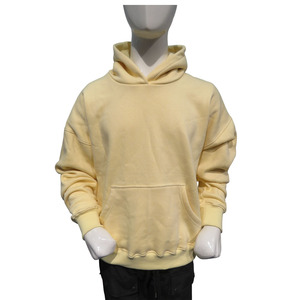 Sudadera con Capucha de Manga Larga de Felpa de Algodón Unisex al por Mayor para Hombre, Diseño Personalizado, Sudadera Lisa sin Estampado para Hombre - Product Image 1