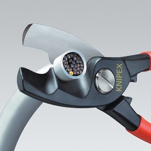 Tijeras para cables KNIPEX de 200 mm con mangos multicomponente, tijeras de cocina - Product Image 6