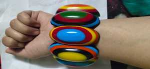 Bracelet en résine peint à la main-Style classique 11mm Largeur de bande Application de mariage Personnalisable Nouvelle forme Bonne qualité Top - Product Image 1