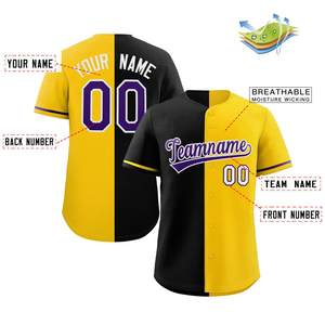 Uniforme de béisbol de malla con botones personalizado de alta calidad, uniforme de béisbol transpirable para hombres y equipos juveniles - Product Image 4