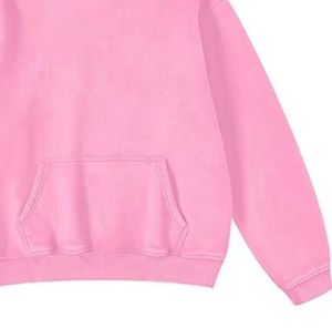 Sweatshirts pour femmes Fabricant Plus Size French Terry Crew Neck Printed Solid Knitted Casual Drop Hoodies Oversized Sweatshirt - Product Image 4