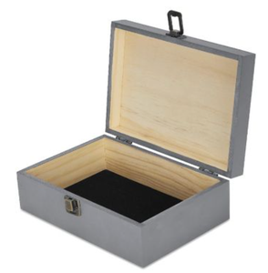 Caja de embalaje de joyería para colgar en la pared de 2 compartimentos de madera natural ecológica hecha a mano con tamaño personalizado - Product Image 2