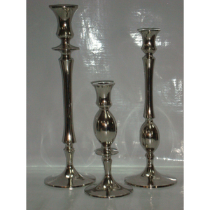 Pedestal Antique Designer Luxury Aluminum Candle Stand High Polished Modern Vintage Candle Stand - Product Image 2