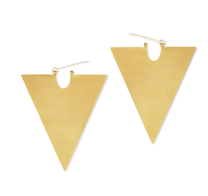 Pendientes de aro de oro y latón superventas, accesorios gruesos para mujer, diseño maravilloso de buena calidad - Product Image 6