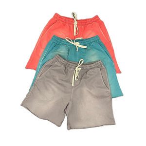 ฤดูร้อน Sun Fade กายกรดล้างกางเกงขาสั้นเปล่าผ้าฝ้ายธรรมดายาวินเทจกรดล้าง Street สวมใส่กางเกงขาสั้นเหงื่อสําหรับชายที่กําหนดเอง - Product Image 1