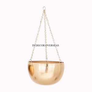 Pots et jardinières suspendus décoratifs pour la maison, de forme ronde, en métal galvanisé de qualité supérieure, très demandés, à un prix impressionnant - Product Image 5