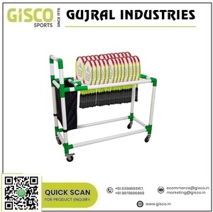 Chariot de transport de raquette de qualité standard 109x48x109 cm pour stocker ou transporter jusqu'à 35 tennis de squash au prix d'exportation - Product Image 2