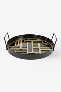 Bandeja de Servicio Moderna de Metal Esmaltado, Diseño Artesanal de Alta Calidad para Uso en Mesa de Hogar, Hotel o Restaurante - Product Image 5