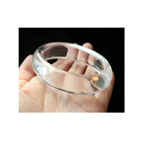 Emballage de cadeau de mariage en acrylique de style échantillon gratuit boîte à bijoux de couleur blanche de forme ronde pour la vente - Product Image 5