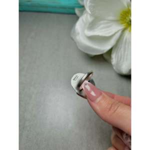 Johnny Dixon Kingman Turquoise & Platinum Sterling Silver <b>Adjustable</b> Boho <b>Ring</b> Marquise Cut Natural Stone for Everyday Wear - Product Image 4