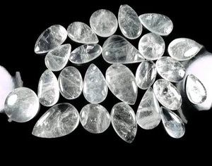 Meilleure qualité Offre Spéciale naturel cristal clair Quartz forme ovale cabochon à dos plat pierre précieuse pour la fabrication de bijoux - Product Image 2